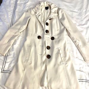 White / Cream pea coat